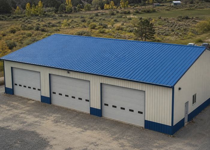 Гаражная кровля из профлиста МП18